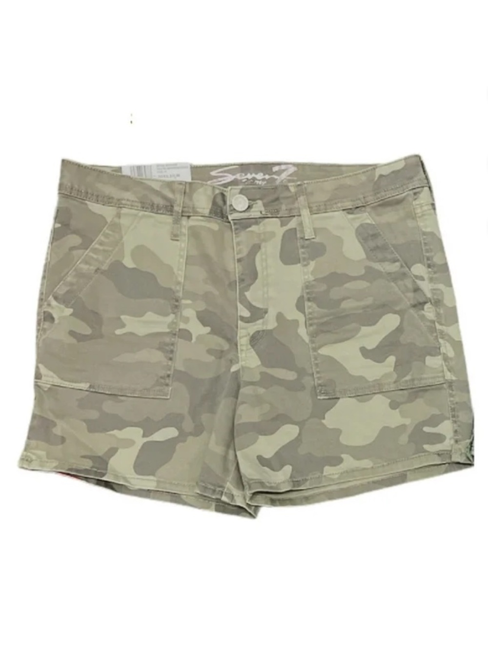 Seven7 Sandstorm Camo print Utility Shorts  Olive green Taupe 8